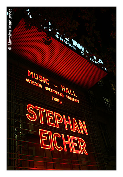 live : photo de concert de Stephan Eicher à Paris, Olympia