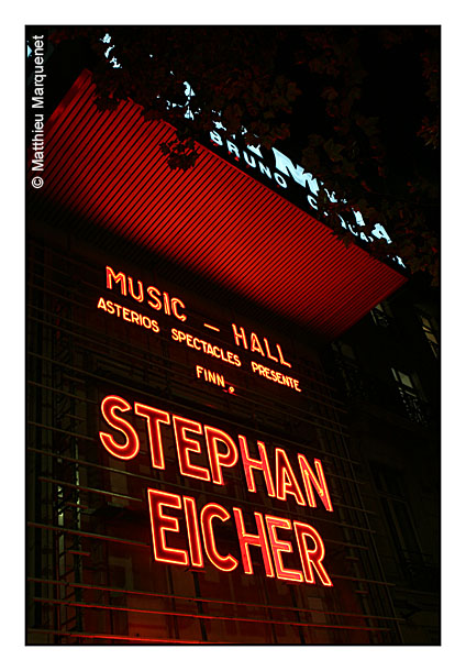 live : photo de concert de Stephan Eicher  Paris, Olympia