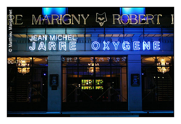 live : photo de concert de Jean Michel Jarre à Paris, Théâtre Marigny