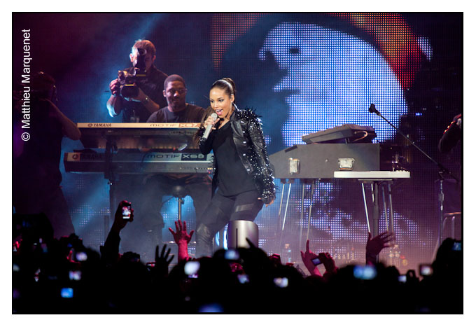 live : photo de concert de Alicia Keys à Paris, Bercy