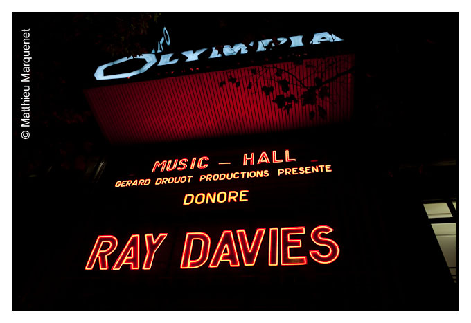 live : photo de concert de Ray Davies à Paris, Olympia