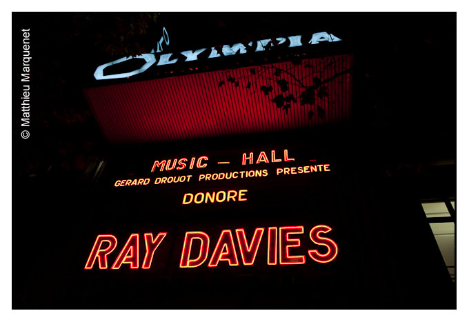 live : photo de concert de Ray Davies  Paris, Olympia